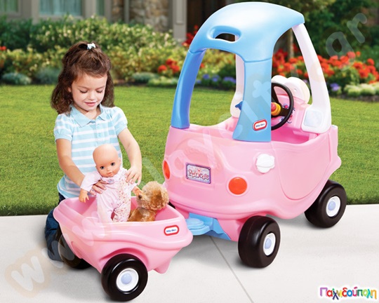 Trailer για πλαστικό αυτοκίνητο Princess Κουπέ Little Tikes