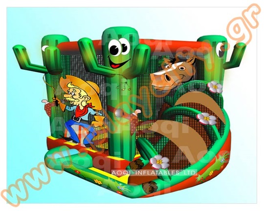 Φουσκωτό Παιχνίδι Περιπέτεια στην Άγρια Δύση (με 1 blower)