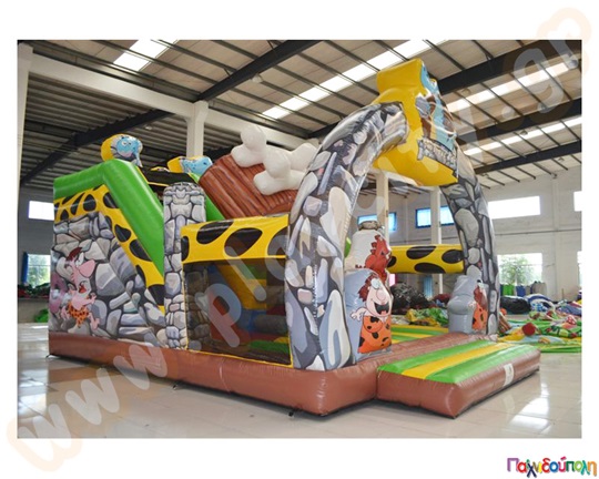 Φουσκωτό Παιχνίδι Εποχή των Σπηλαίων (με 2 blowers)