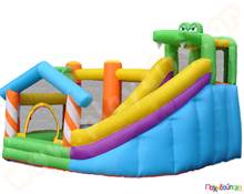 Φουσκωτό Παιχνίδι Οικιακής Χρήσης Ζούγκλα με Τσουλήθρα και Τραμπολίνο  Φουσκωτά Οικιακής Χρήσης