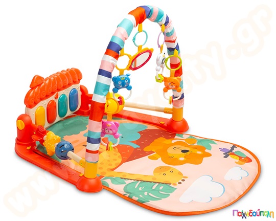 Εκπαιδευτικό χαλάκι δραστηριοτήτων πορτοκαλί