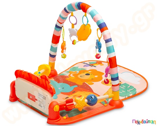 Εκπαιδευτικό χαλάκι δραστηριοτήτων πορτοκαλί