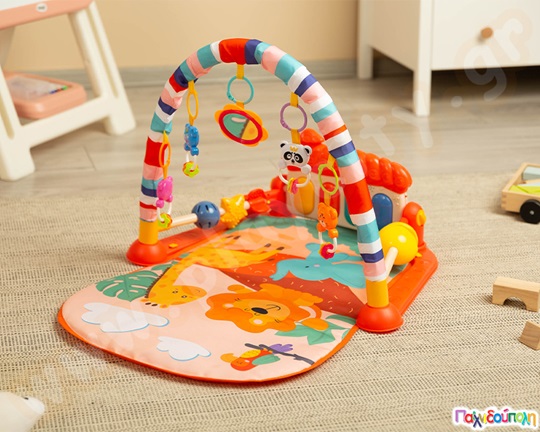 Εκπαιδευτικό χαλάκι δραστηριοτήτων πορτοκαλί