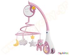 Chicco Περιστρεφόμενο carousel για παιδική κούνια ροζ  Βρεφικά Παρκοκρέβατα