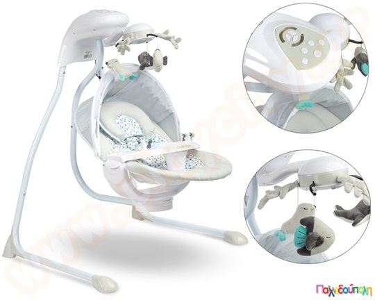 Ηλεκτρική κούνια Raffi γκρι