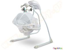 Ηλεκτρική κούνια Raffi γκρι  Βρεφικά Ριλάξ