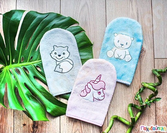 Φυσικό σφουγγάρι μπάνιου μωρού ροζ