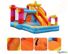 Φουσκωτό Παιχνίδι Οικιακής Χρήσης Κάστρο Αστέρι με Τσουλήθρα και Τραμπολίνο  Φουσκωτά Οικιακής Χρήσης