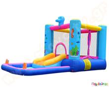 Φουσκωτό Παιχνίδι Οικιακής Χρήσης Πισίνα με Νεροτσουλήθρα και Τραμπολίνο  Φουσκωτά Οικιακής Χρήσης