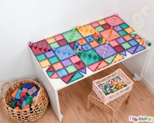 Μαγνητικά τουβλάκια κατασκευών Connetix Pastel Starter Pack Σετ 64 τεμάχια